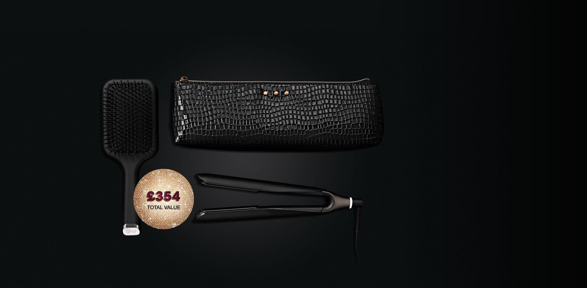 ghd Chronos Styler Cherry Chic Gift Set - Black (2025) at Eds Hair Bramhall (Manchester)