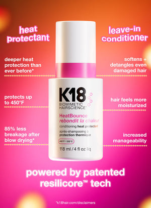 K18 HeatBounce Conditioning Heat Protectant at Eds Hair Bramhall