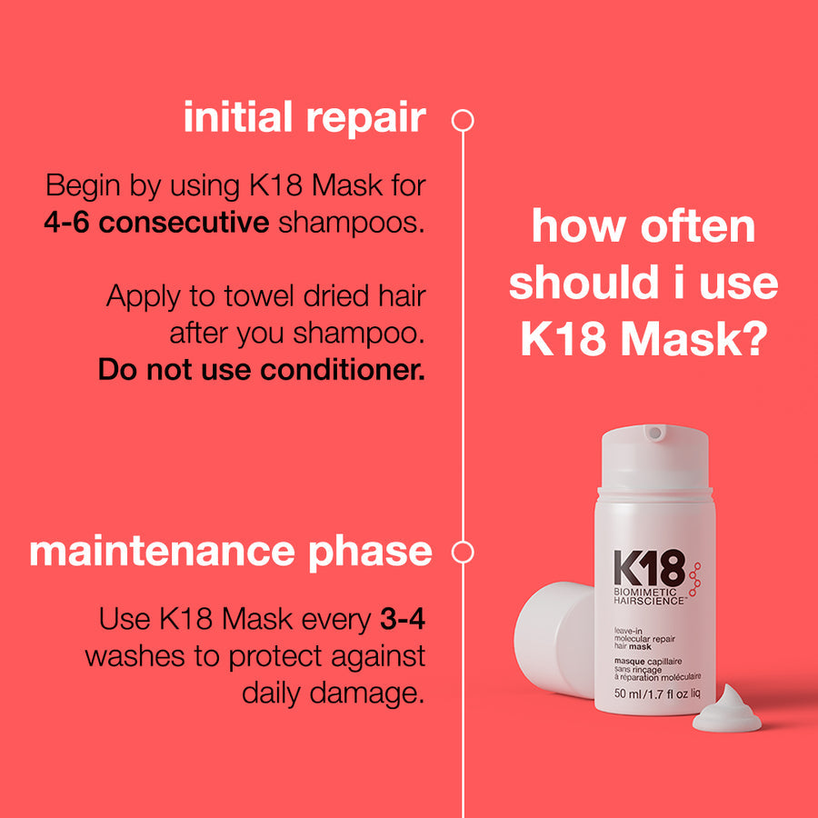 K18 Leave-In Molecular Repair Hair Mask at Eds Hair Bramhall