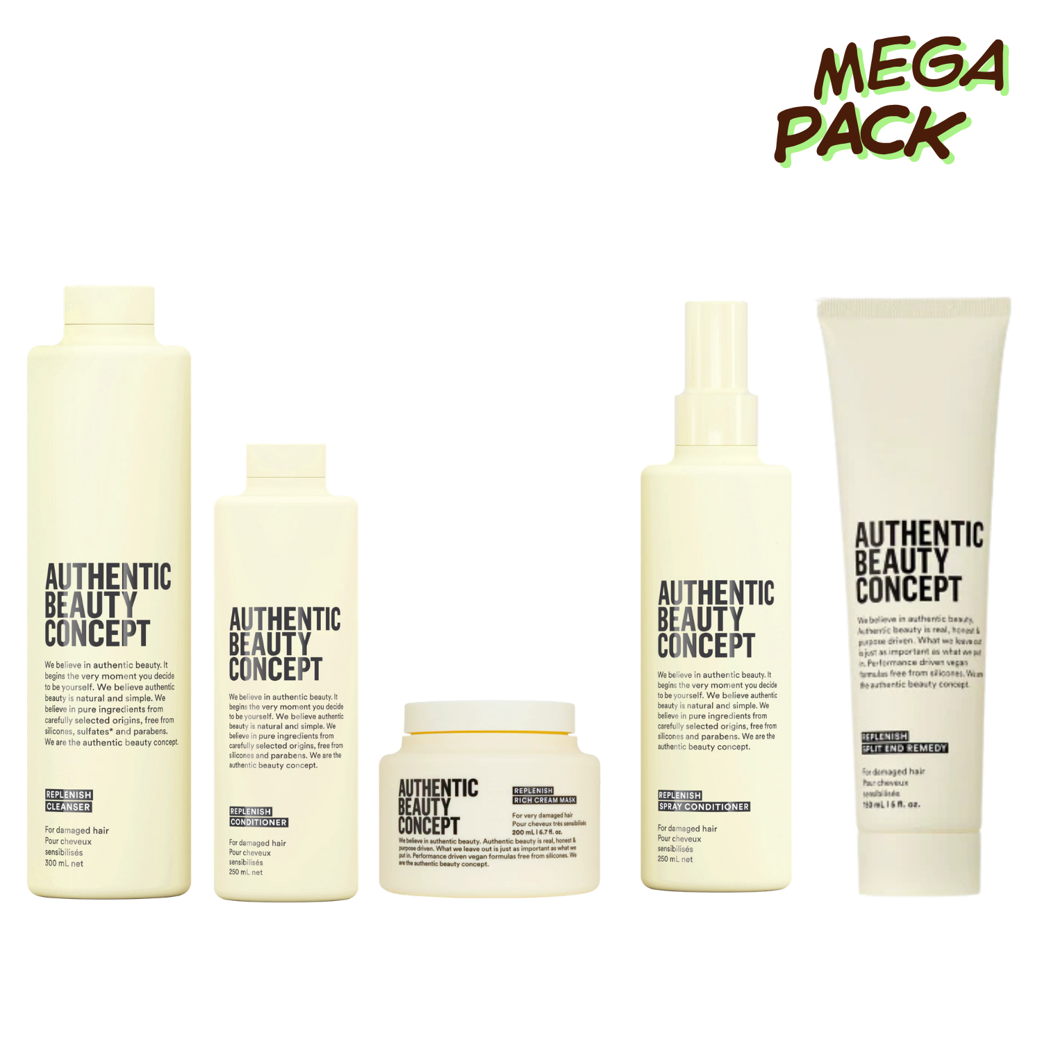 Authentic Beauty Concept Replenish Complete Hair Care Kit at Eds Hair Bramhall