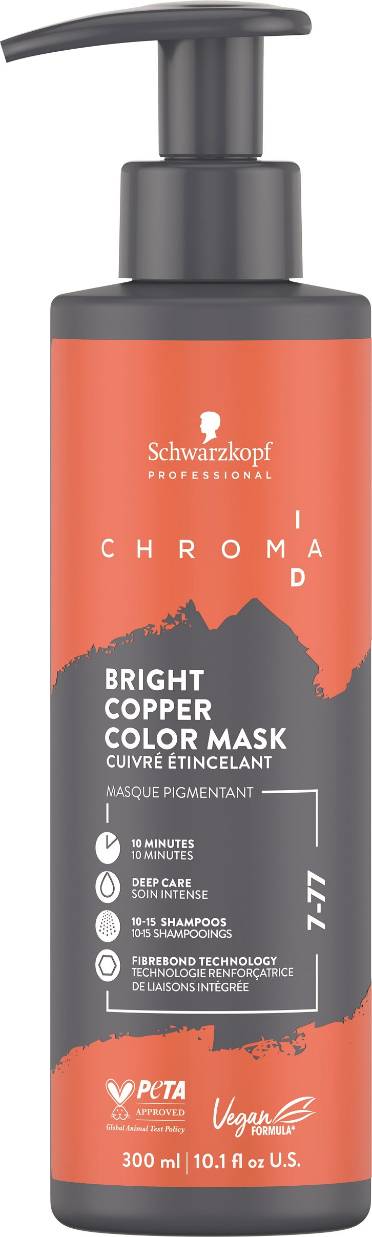 Schwarzkopf Professional Chroma ID 7-77 Bright Copper Bonding Color Mask at Eds Hair Bramhall