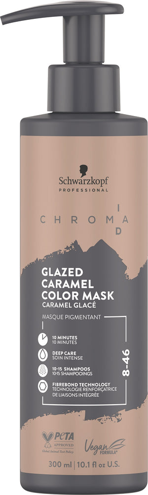 Schwarzkopf Professional Chroma ID 8-46 Glazed Caramel Bonding Color Mask at Eds Hair Bramhall