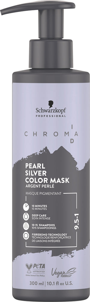 Schwarzkopf Professional Chroma ID 9,5-1 Pearl Silver Bonding Color Mask at Eds Hair Bramhall