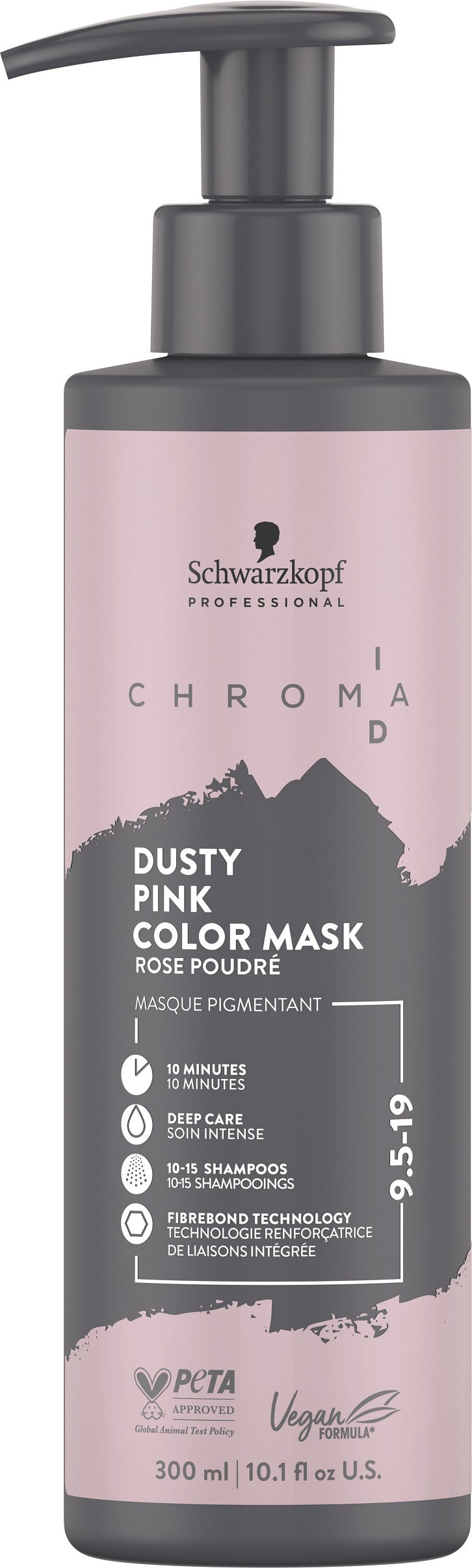Schwarzkopf Professional Chroma ID 9,5-19 Dusty Pink Bonding Color Mask at Eds Hair Bramhall